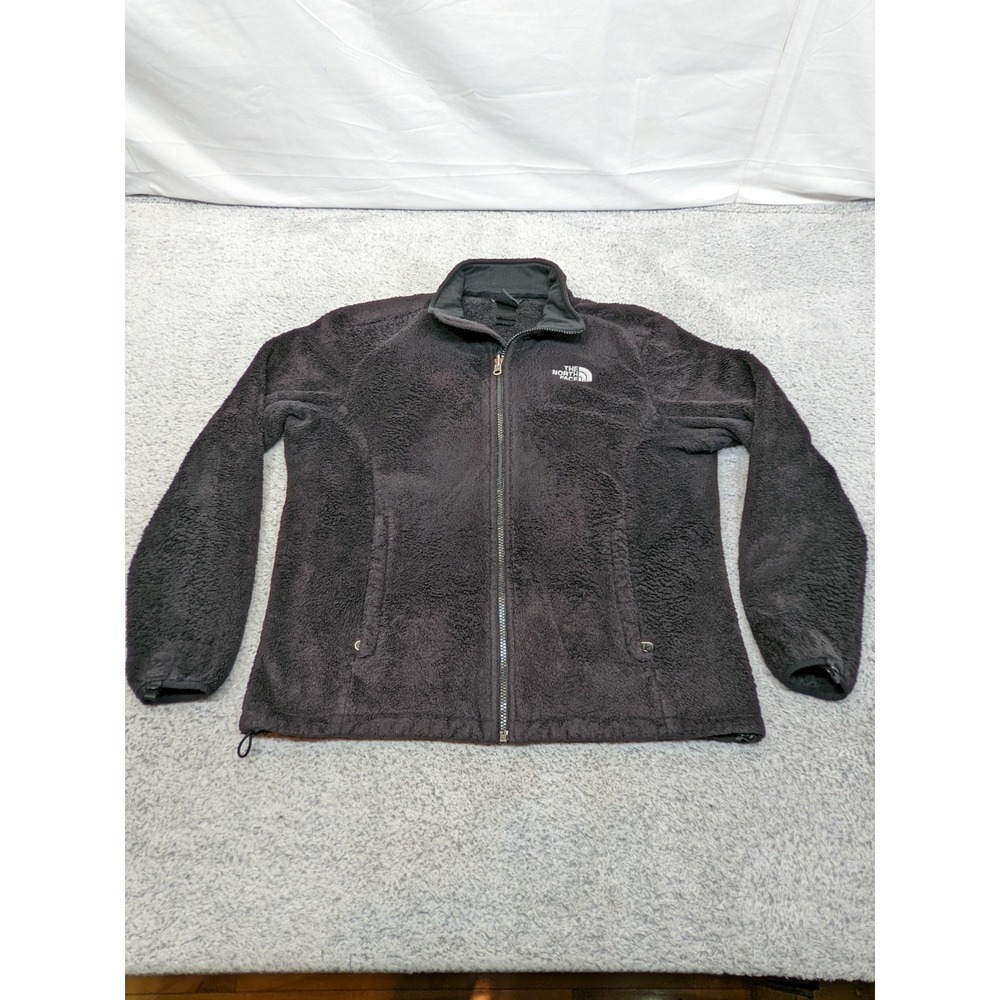 The North Face Women's Full Zip Fleece Jacket‎ Black High Loft Medium Warm Soft